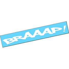 BRAAAP 40"x5" Vinyl Decal Sticker Dirt Bike Motocross Snowmobile Truck Car Turbo GT ATV Quad