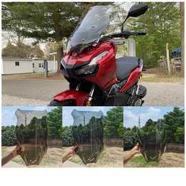ADV150 ADV160 Accessories, Scooter Large Windshield Cover for ADV 150 ADV-150 2019 2020 2021 2022 ADV 160 ADV-160 2022 2023 2024 2025 Motorcycle Windscreen Wind Deflector Visor Protector (Clear)