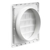 Lambro Industries, Inc.-8" White Plastic Louver Vent (Price Per Piece).