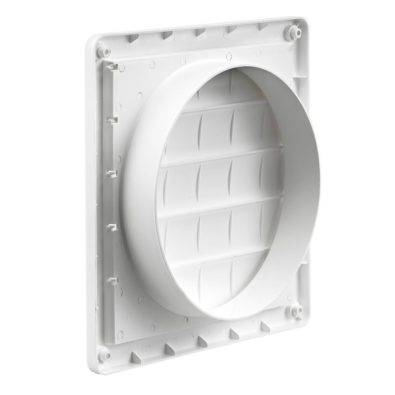 Lambro Industries, Inc.-8" White Plastic Louver Vent (Price Per Piece).