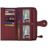 Travelambo Wallets Women RFID Large Capacity Luxury Waxed Leather Clutch