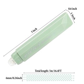 Glue Tape Roller, Double Sided Tape for Crafts Scrapbooking Supplies, Scrapbook Tape Runner Glue Gradient Green（4 Pack）