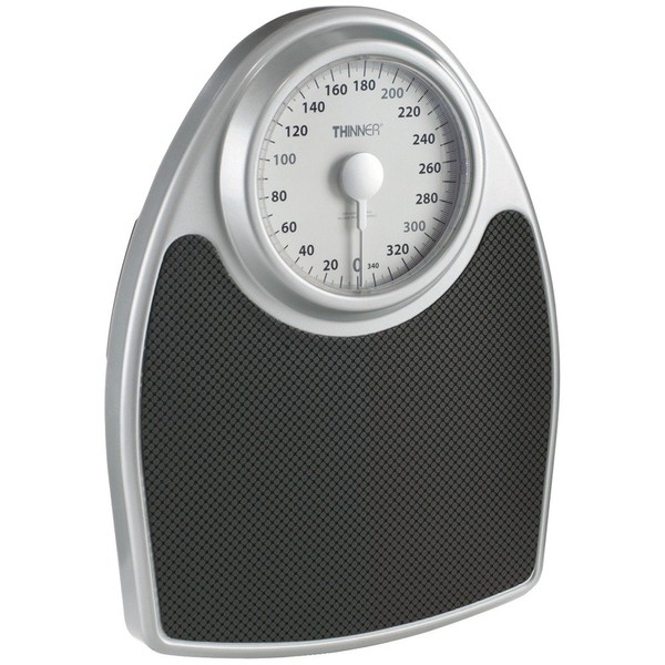 Thinner by Conair Scale for Body Weight, Analog Bathroom Scale