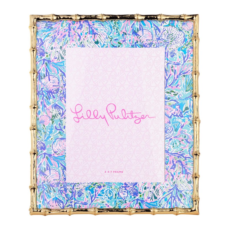 Lilly Pulitzer 5x7 Picture Frame, Decorative Photo Frame for Tabletop,