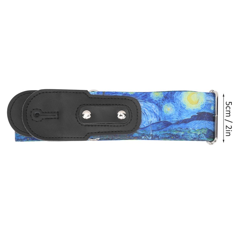 Nylon Guitar Strap Breathable Musical Instrument Accessories for Folk/Electric Guitar