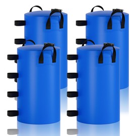 Canopy Water Weights Bag, 220 lb Canopy 4 Leg Weights Bag, Portable 25L Water Bag Windproof Fixed Water Tent Weights, for Outdoor Pop Up Tent, Canopies, Gazebo, Shelter, 4 Pack (25L Blue)