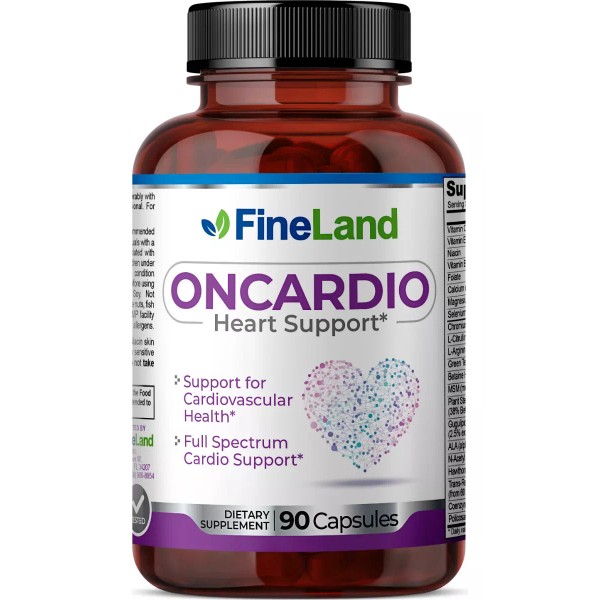 Fineland 90caps Oncardio + Vitaminas Sistema Cardio Espectro Completo