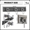 SNOMEL Adjustable Towel Racks for Bathroom, Over The Door Towel