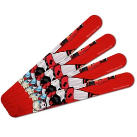 Harley Quinn Character Double-Sided Nail File Emery Board Set 4 Pack