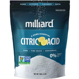 Milliard Citric Acid 10 Pound - 100% Pure Food Grade Non-GMO Project Verified(10 Pound)