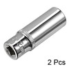 TA-VIGOR 2Pcs 1/4 Inch Drive 12mm 6-Point Deep Socket, Metric,