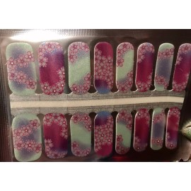 Unbranded Color Nail Polish Strips, 16ct. LIMITED EDITION. Floral Holo Stamen. BEAUTIFUL!!