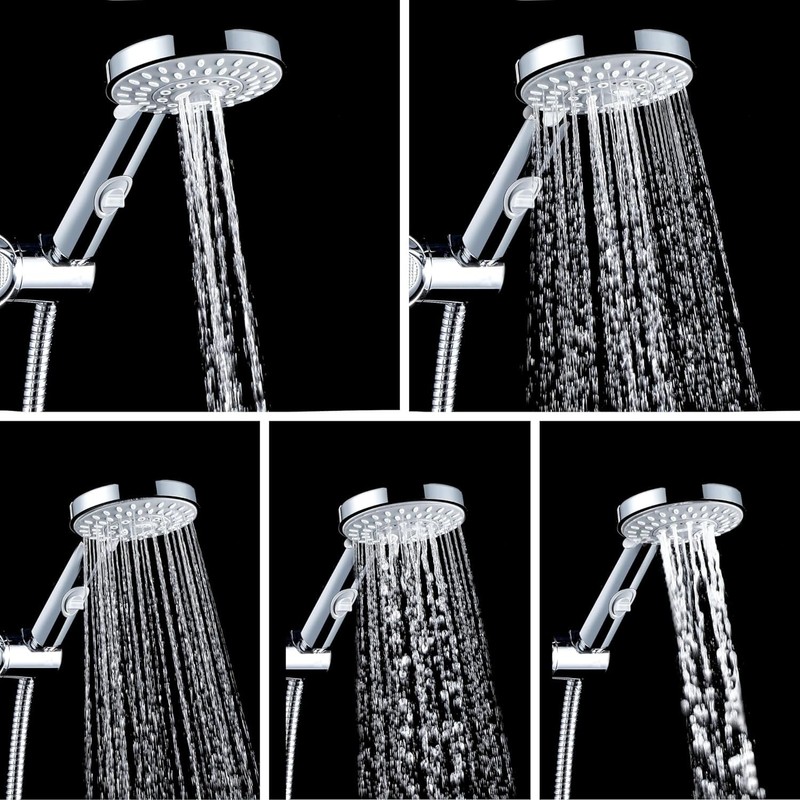 Wirquin 60720782 Cindy Hand Shower Chrome 5 Jet Types with