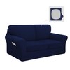 Easy-Going 5 Pieces Stretch Loveseat Cover Washable Loveseat Slipcover Set