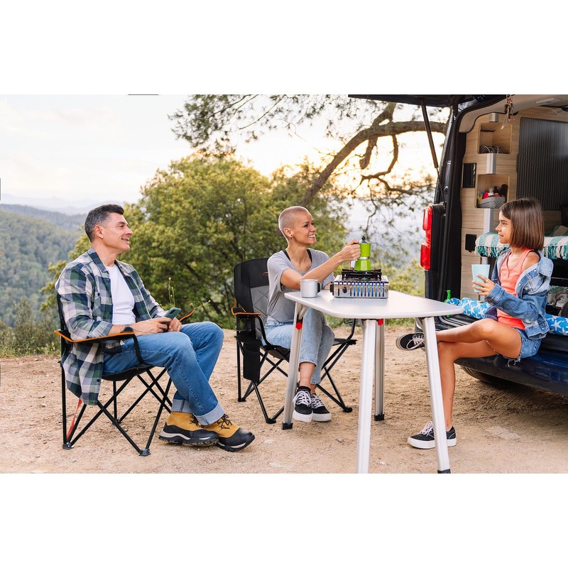FAIR WIND Oversized Fully Padded Camping Chair, Heavy Duty Quad