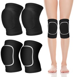 Halinuia 2 Pairs Knee Pads Children Soft Knee Pads Anti-Collision Knee Protection Knee Pads 7-12 Years Children Boys Girls Dancing Cycling Basketball Volleyball Handball Sports (S)