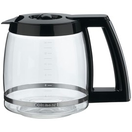 Cuisinart DCC-1200PRC Jarra de vidrio de repuesto, 12 tazas, color negro, Jarra de vidrio, Negro, 14 tazas, 1                                         
