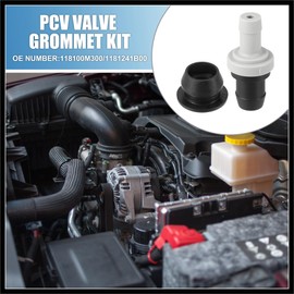 Hihaha PCV Valve Grommet Kit Exhaust Positive Crankcase Ventilation Fittings No.118100M300/1181241B00 for Nissan Sentra 200SX Durable Material