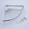 Beelee Rustproof Corner Triangular Bath Shelf Shower Caddy,Wall Mounted Stainless