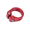 Motoforti Universal Bicycle Seat Post Clamp, 31.8mm, Metal, Red, 1