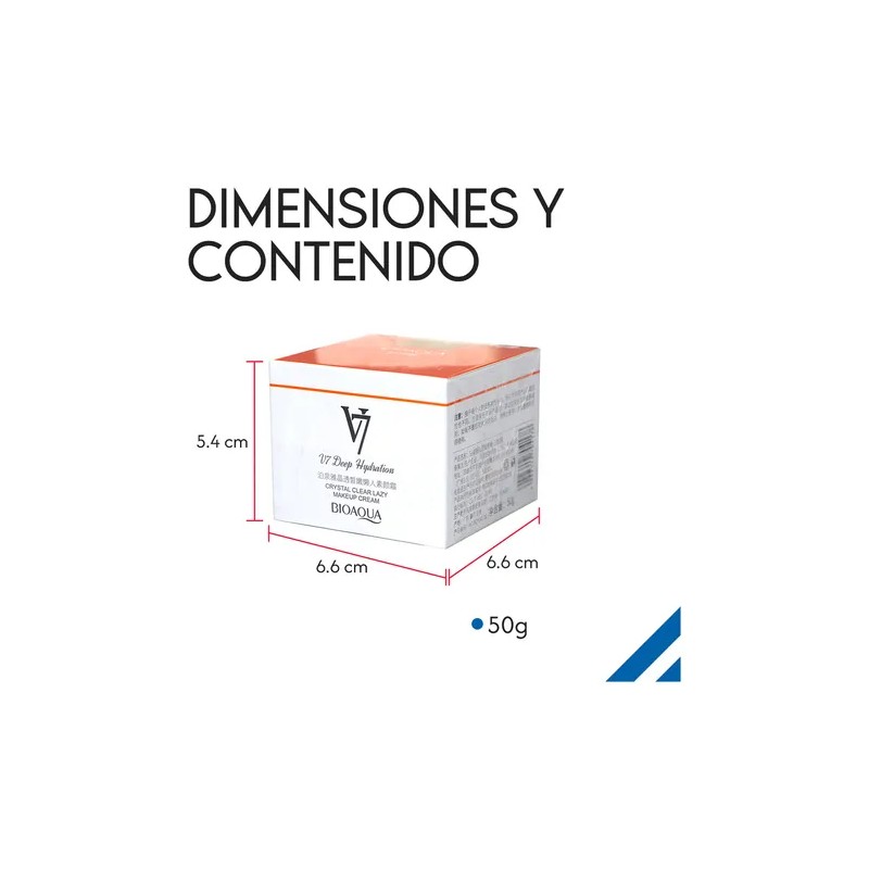 Bioaqua Crema V7 Vitaminas B3, B6, B12 Anti Edad Nutritiva