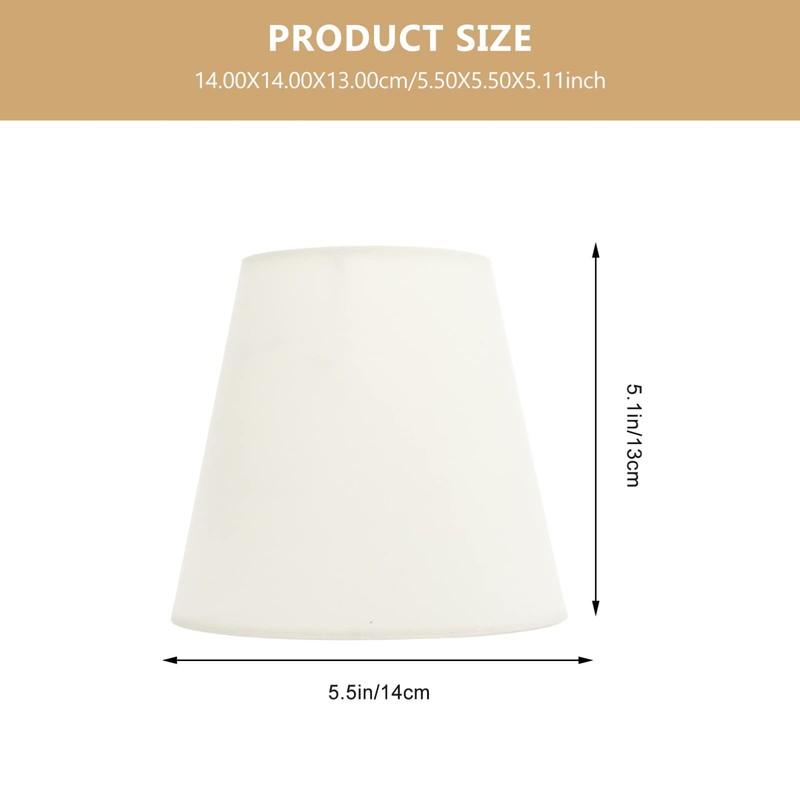 KESYOO Lamp Shade with Catch Only Umbrella Replacement Tabletop Fabric