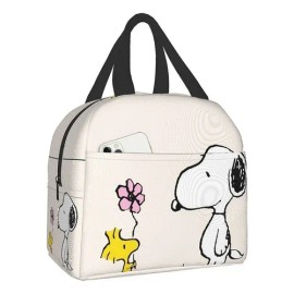 Bolsa De Almuerzo Snoopy Nombre Del Diseño Floreado Color Picture Color