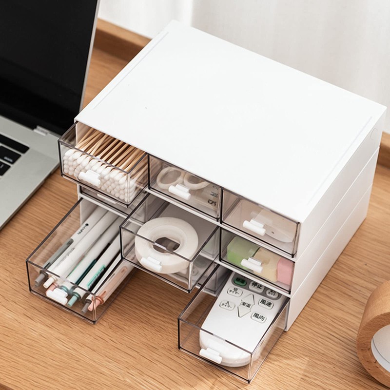 Desktop Organizer-Stackable Organizer Drawers, Desk Storage Perfect For Collection Small
