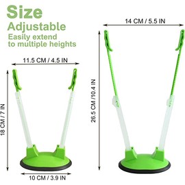 12 Pack Baggy Rack Stand Adjustable Freezer Bag Holder Stand Ziplock Bag Holder for Filling With No Food Spills or Kitchen Mess (Multicolor)