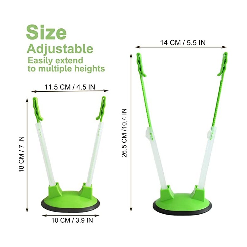 12 Pack Baggy Rack Stand Adjustable Freezer Bag Holder Stand