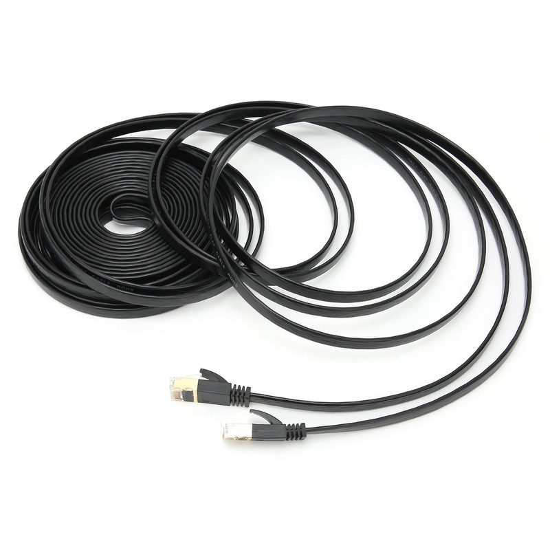 Network Cable 10 Gigabit Double Shielded CAT7 8‑Core Twisted Pair