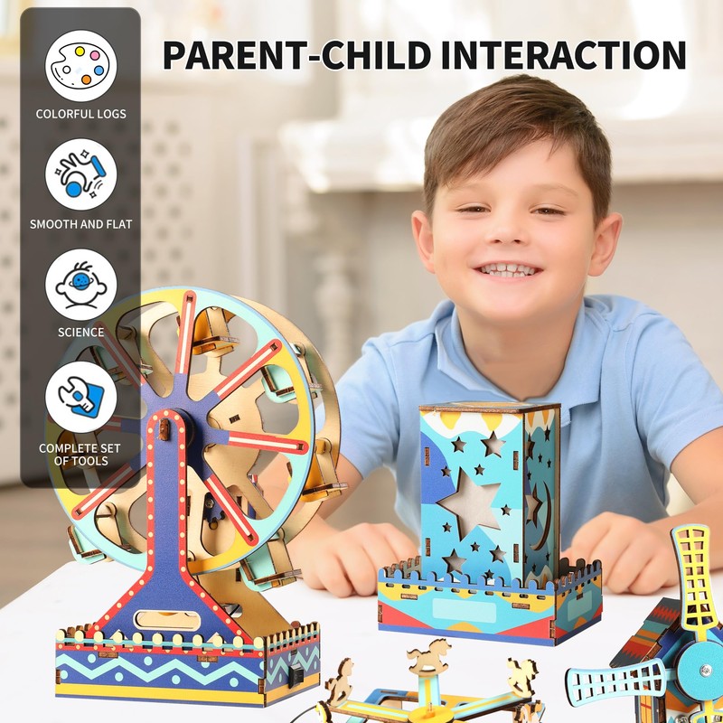 FoxiSteam 5-in-1 STEM Kits for Kids Age 6 7 8