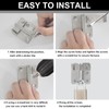 Ruayia Door Lock Deadbolt, Small Stainless Steel, Sliding Bolt with