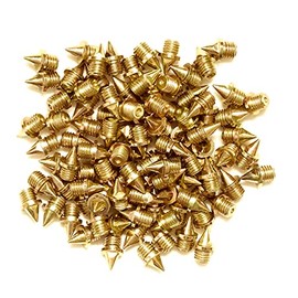 ecoSpikes Stainless Steel Track and Cross Country Spikes (1/4" Gold, 100x)