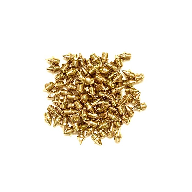 ecoSpikes Stainless Steel Track and Cross Country Spikes (1/4" Gold,