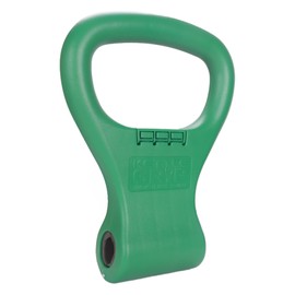 TAVIEW Kettlebell Grip Adjustable Portable Weight Travel Workout Equipment Gear for Gym Weights Bag, Crossfit WOD, Weightlifting, Bodybuilding, Loose Weight Clamps to Dumbells (Green)