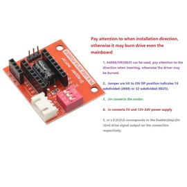 3Pcs for DRV8825 A4988 3D Printer Stepper Motor Driver Control Extension Shield Boards