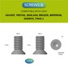CIVIVI Stainless Steel Pocket Clip Screws CA-12A (Plain)