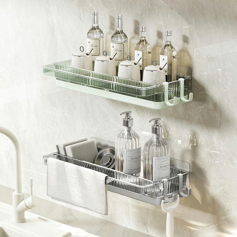 MARIMIYA Kitchen Sink Hanging Sponge Holder No Drilling Organizer with