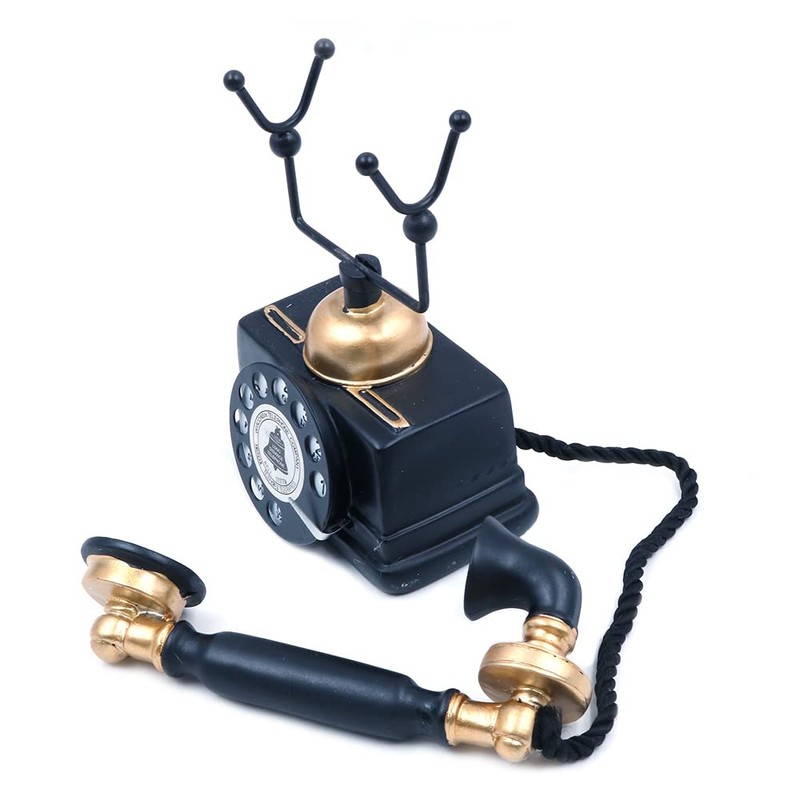 CENPEK Antique Phone Creative Retro Phone Decorative Phone Resin Rotary