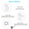 Wireless Door Sensor Alarm, Vibration Warning Burglar Alarm Anti Lost