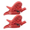 2-Piece Tape Dispenser Clips for Gift Wrapping – Gray ABS