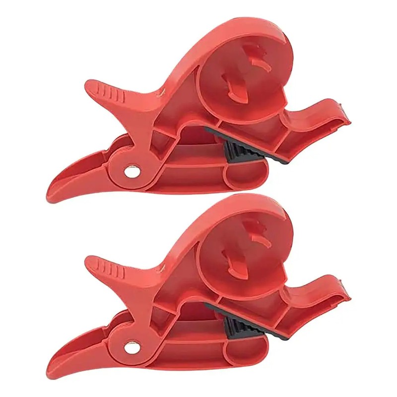 2-Piece Tape Dispenser Clips for Gift Wrapping – Gray ABS