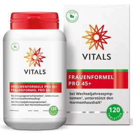 Vitals - Frauenformel Pro 45+ 120 Tabletten Vollständige Formel bei Übergangsphänomenen und zur Unterstützung des Hormonhaushalts