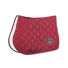 Harrison Howard General Purpose Horse Saddle Pad English All Purpose Saddle Pad for Horses Cushioning Back Support for Horse Riding Burgundy