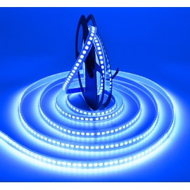 SUYOOULIN LED Strip Lights, Dimmable SMD 5730(5630 Upgraded) Super Bright DC12V 600 LEDs 16.4Ft 28000LM LED Light Strips Tube Waterproof IP67, 3 Times Brightness Than SMD3528 LED, Blue