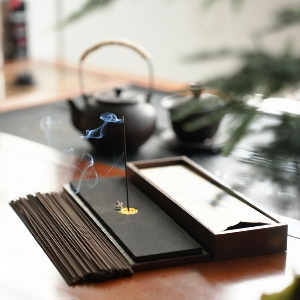 TUDMOEOL 200Pcs Natural Incense Sticks, Burning for 30 mins, Lid