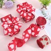 CABODYALS 10M 65mm Love Ribbon Red Polyester Printed Valentine Wired