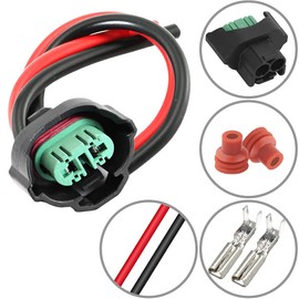 Xiatiaosann 5 PCS H11 H8 Female Adapters Wiring Harness Sockets for 881 880 890 Headlights Bulb Fog Lights, with 15cm Wire Pigtails