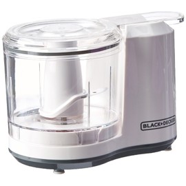 BLACK+DECKER HC150W 1.5-Cup Electric Food Chopper, White, 1.5_cup